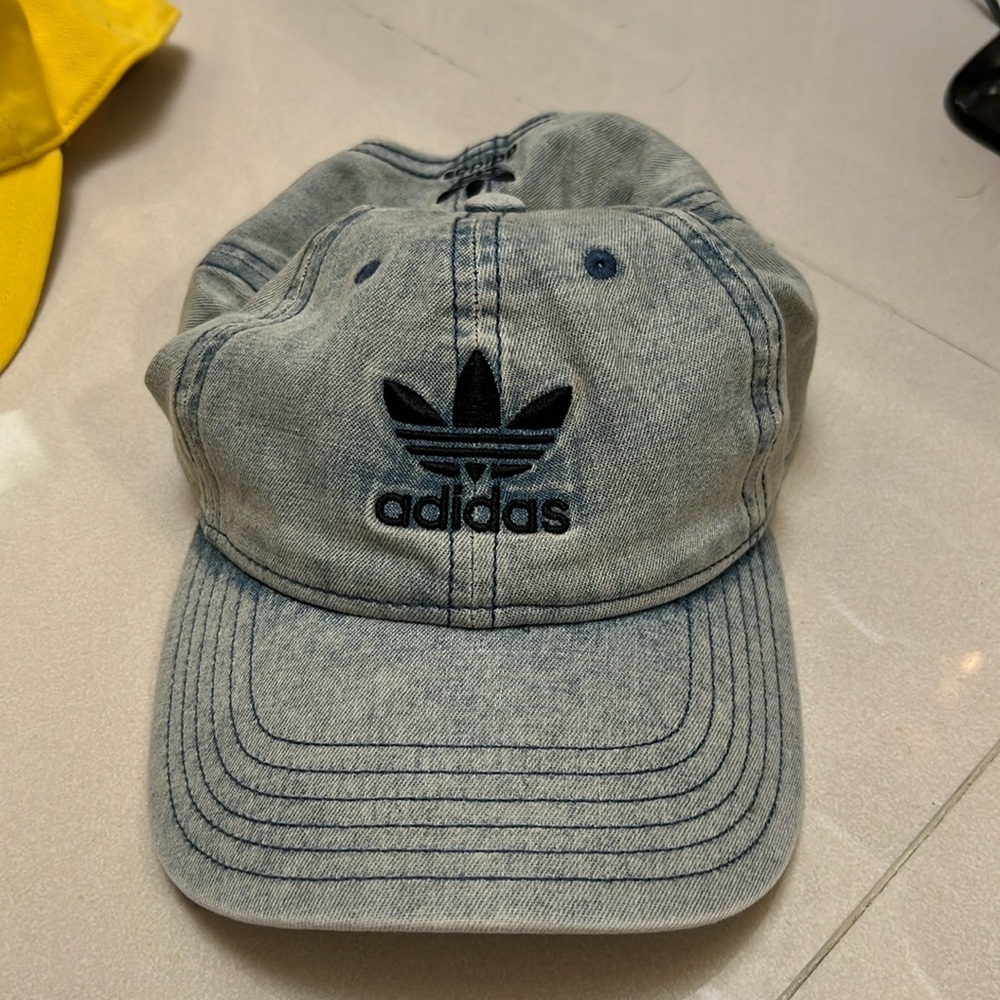Washed denim Adidas hat